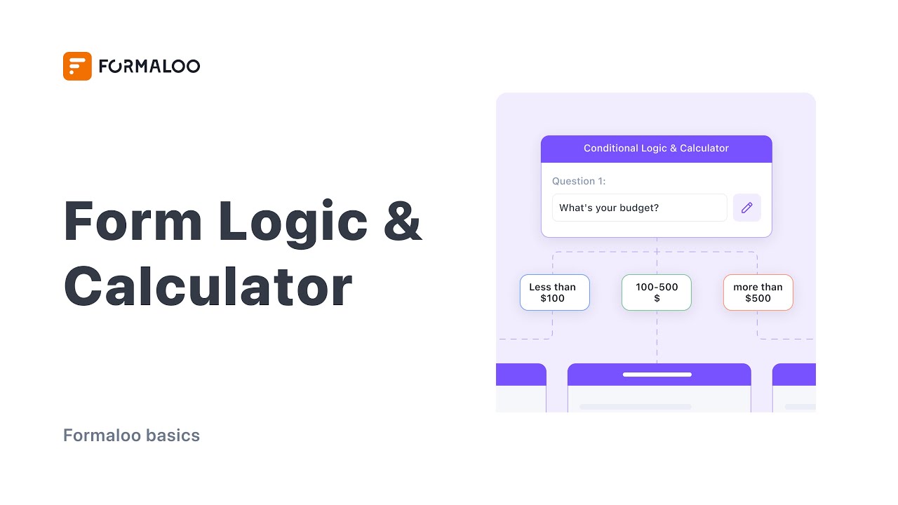 Use Logic and Calculator in your forms