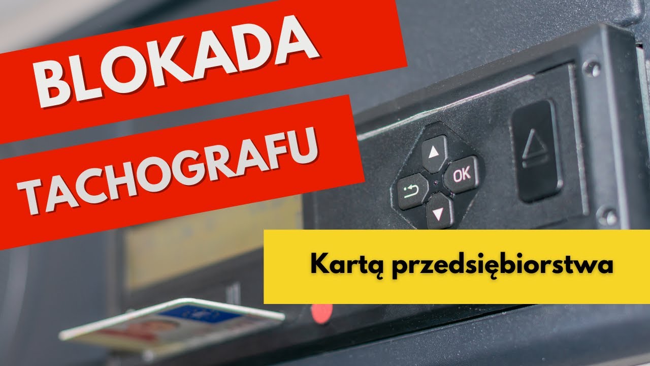Blokada tachografu kartą przedsiębiorstwa - tachograf stoneridge  (Install)