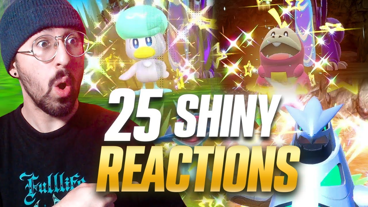 25 SHINY REACTIONS SUR POKEMON ECARLATE ET VIOLET !!! (vive le shiny hunt)