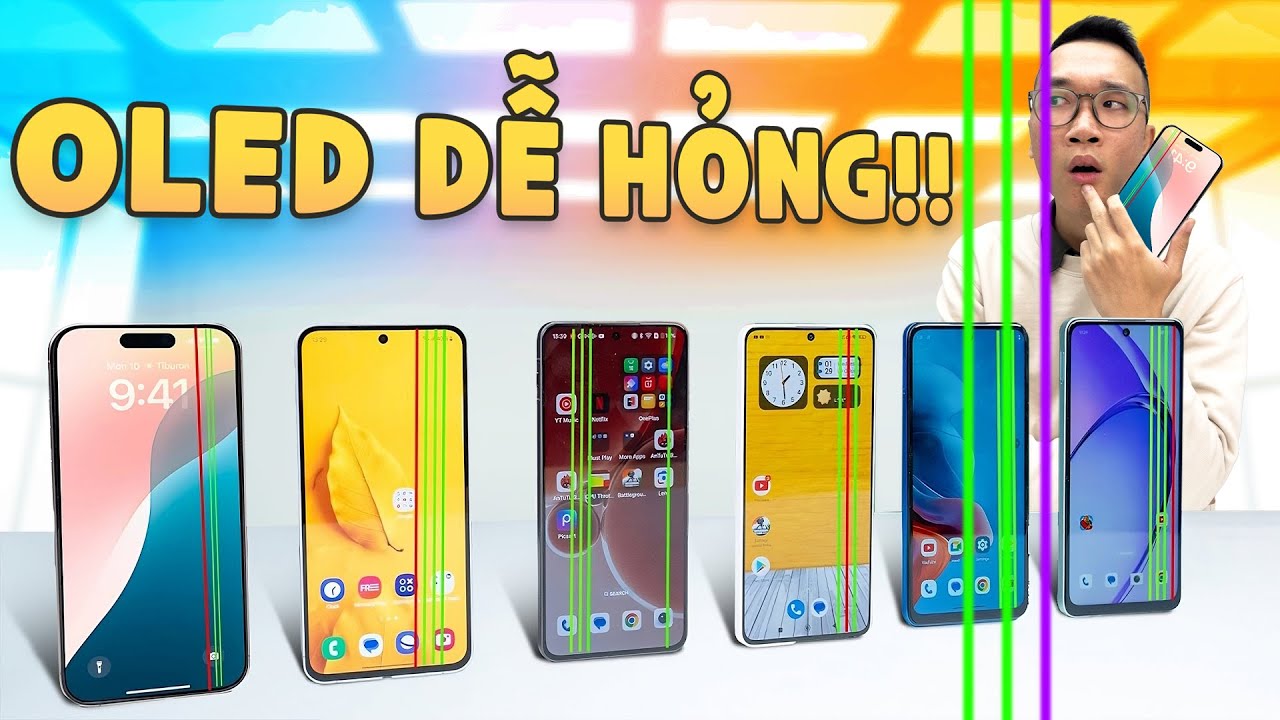 Vì sao màn hình OLED trên điện thoại lại dễ hỏng?