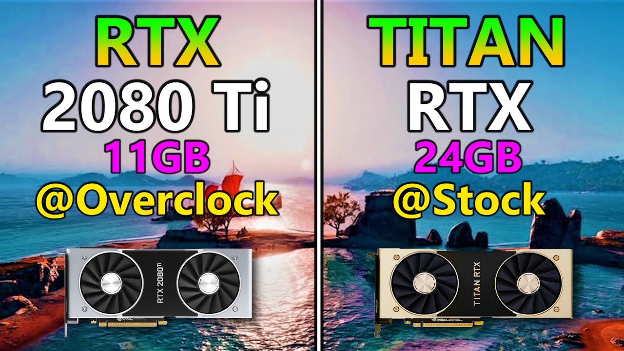 RTX 2080 Ti 11GB @OC vs TITAN RTX 24GB @Stock | PC Gaming Benchmark in 1440p and 4K/2160p