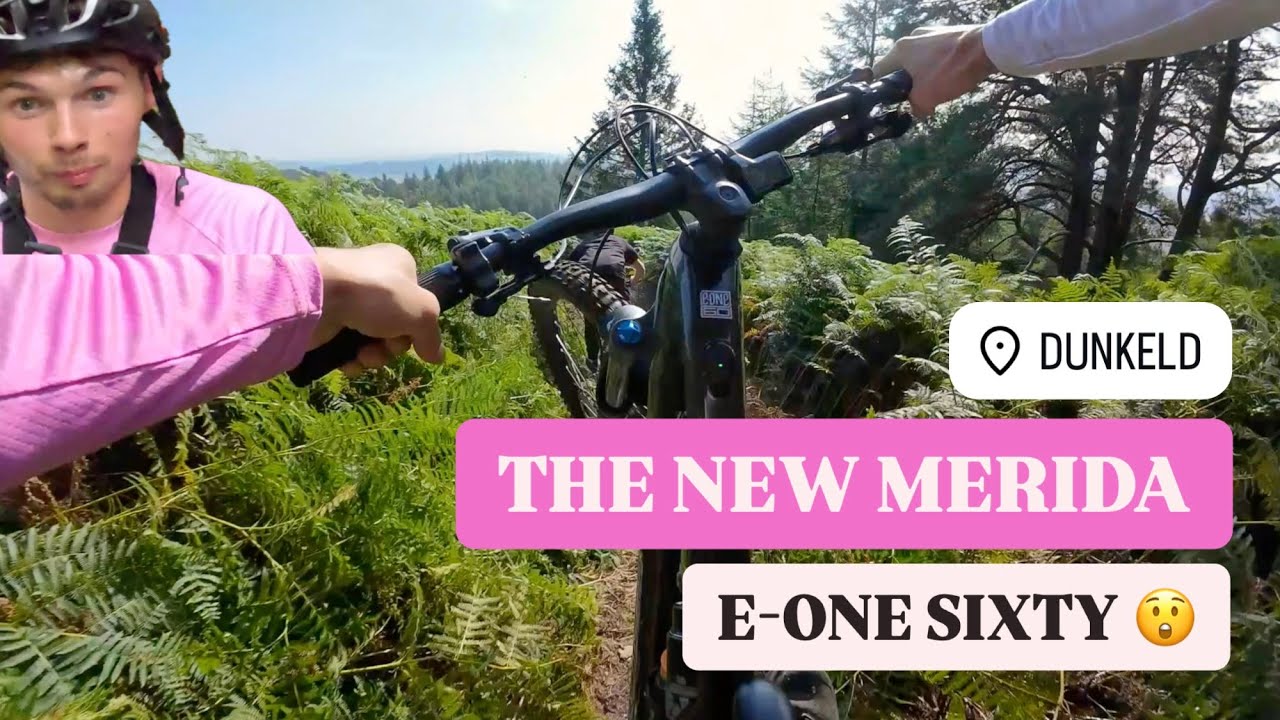 THE NEW MERIDA E-ONE SIXTY 😲 | WILD DUNKELD GROUP RIDE