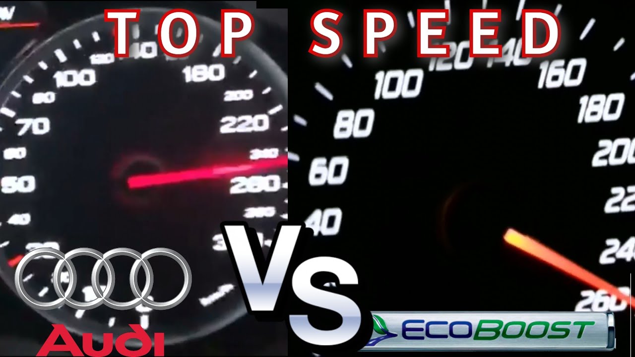 AUDI A6 2.0 quattro  TFSI 252 HP VS MONDEO ECOBOOST 2.0  240 HP  - RACE - TOP SPEED - acceleration