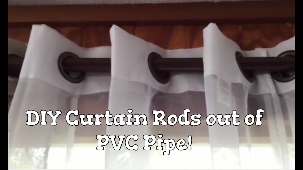 DIY Curtain Rods out of PVC Pipe!!!