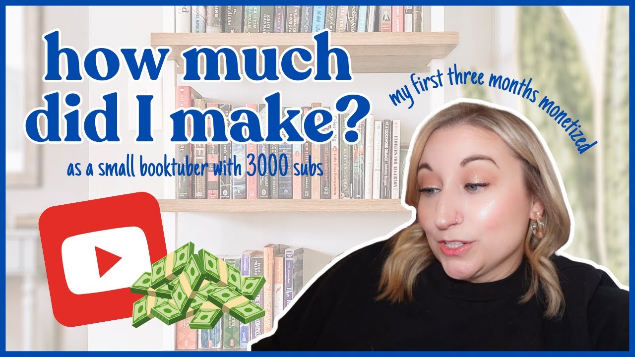 My First Three Months MONETIZED! (as a small booktuber) 📚💰