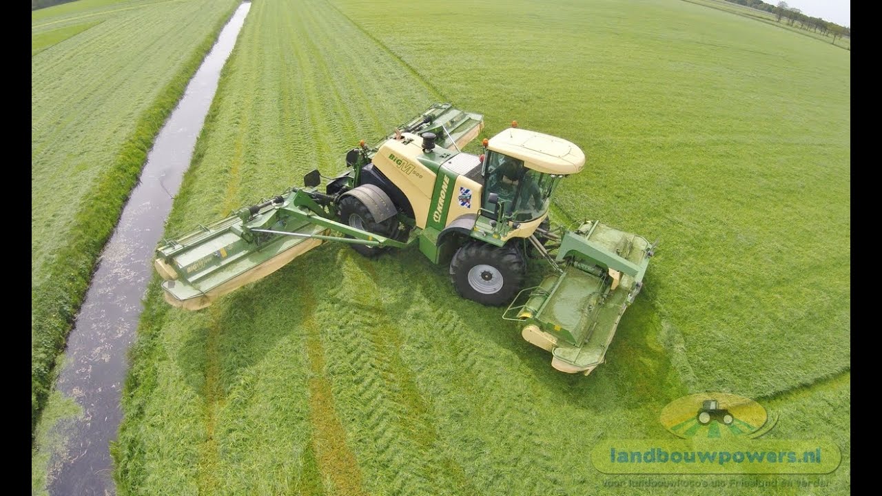 Loonbedrijf Ronald Bos - Maaien eerste snee 2015 - Krone Big M 500, Big M 420 & Fendt 720