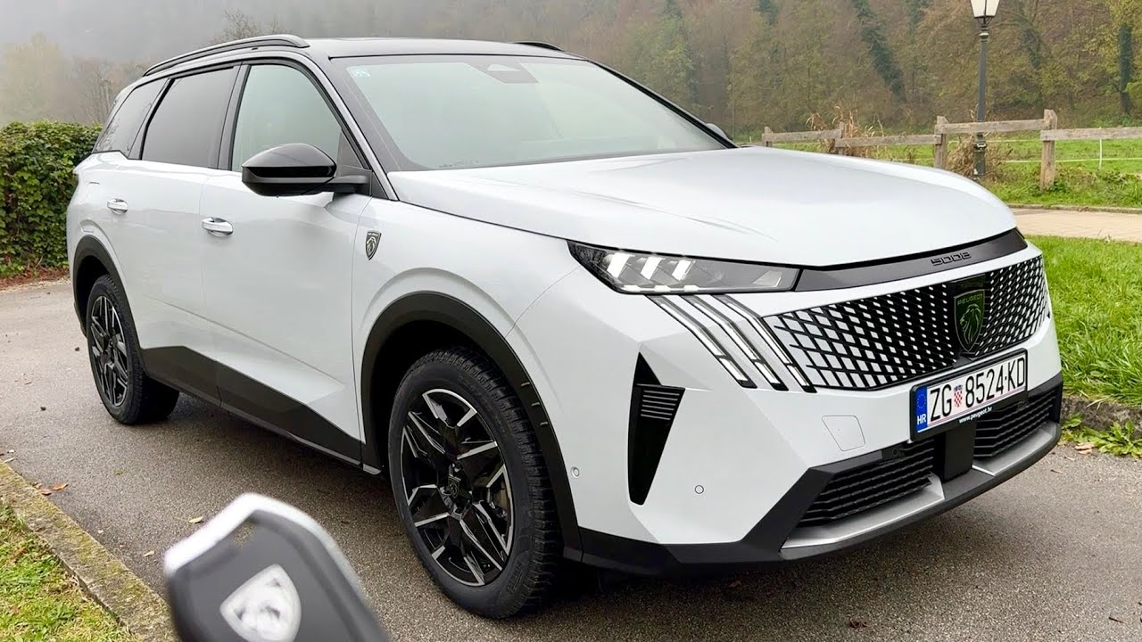 New PEUGEOT 5008 48V HYBRID 2025 - first look & visual REVIEW