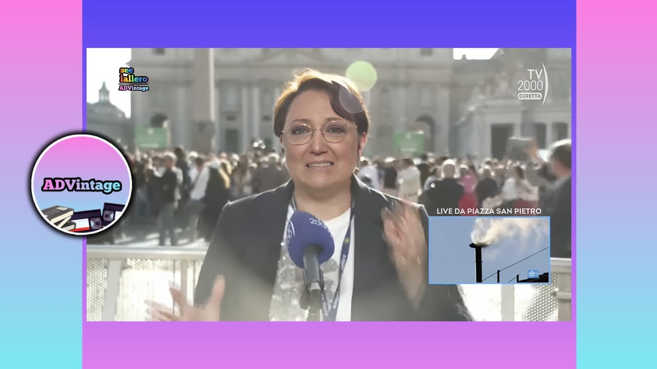 Fumata bianca + inizio Tg2000 edizione straordinaria - Tv2000, 8 maggio 2025