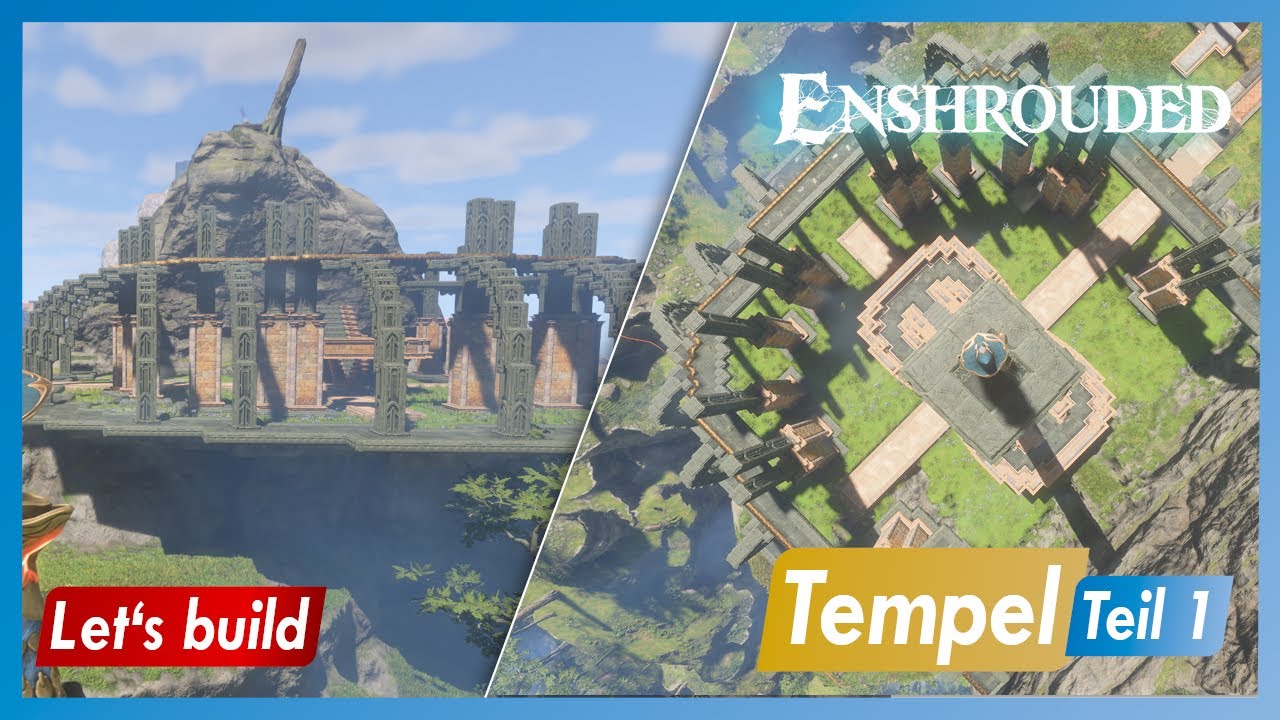 Enshrouded | Tempel -Teil 1 | Temple Base building - Design Base | Gameplay | Let's build | german