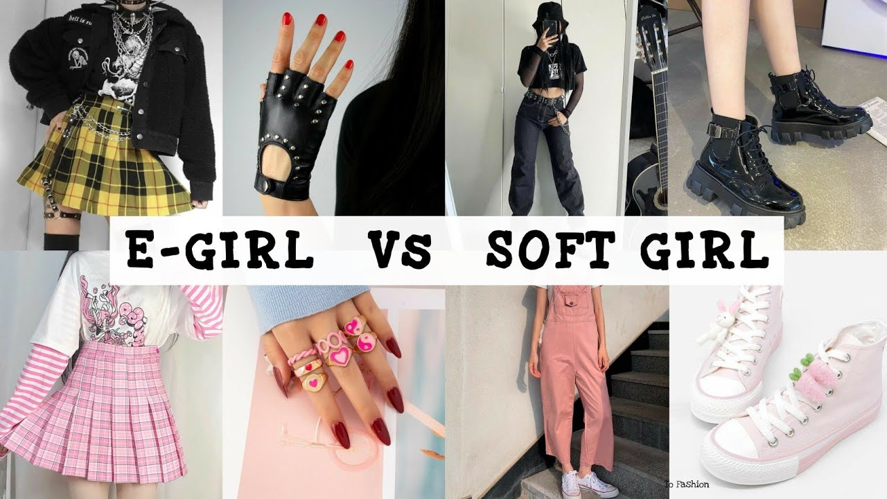 E-Girl Vs Soft Girl Outfit Ideas/Basic Essential For EGirl&Soft Girl/Lisa Or Lena Clothes/To Fashion