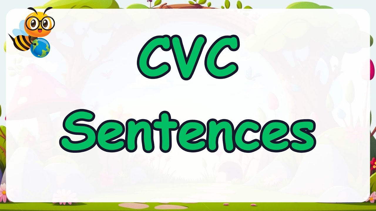 Let's learn to read CVC sentences | PHONICS | #alphabet #kidsvideo #english #cvc #learnenglish