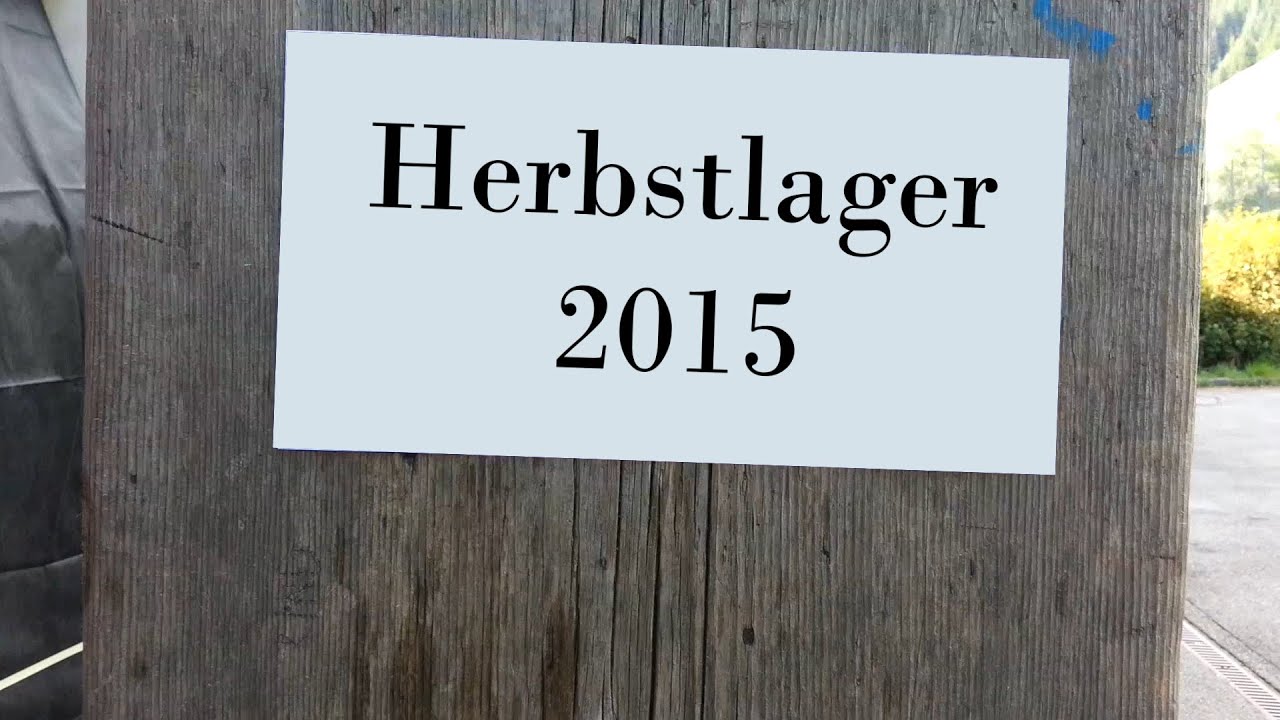 Herbstlager 2015 Lagerfilm