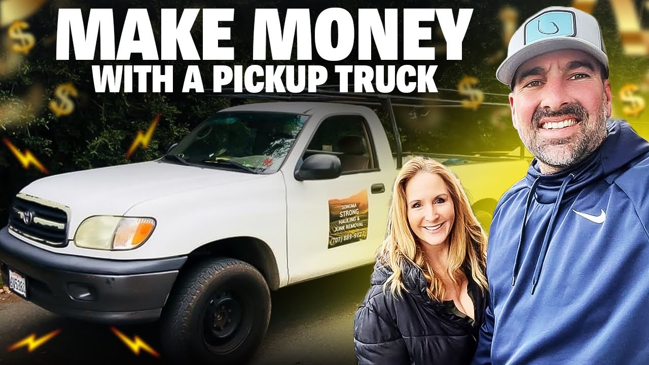How We Make Money With A Pickup Truck  | BEST Side Hustle |