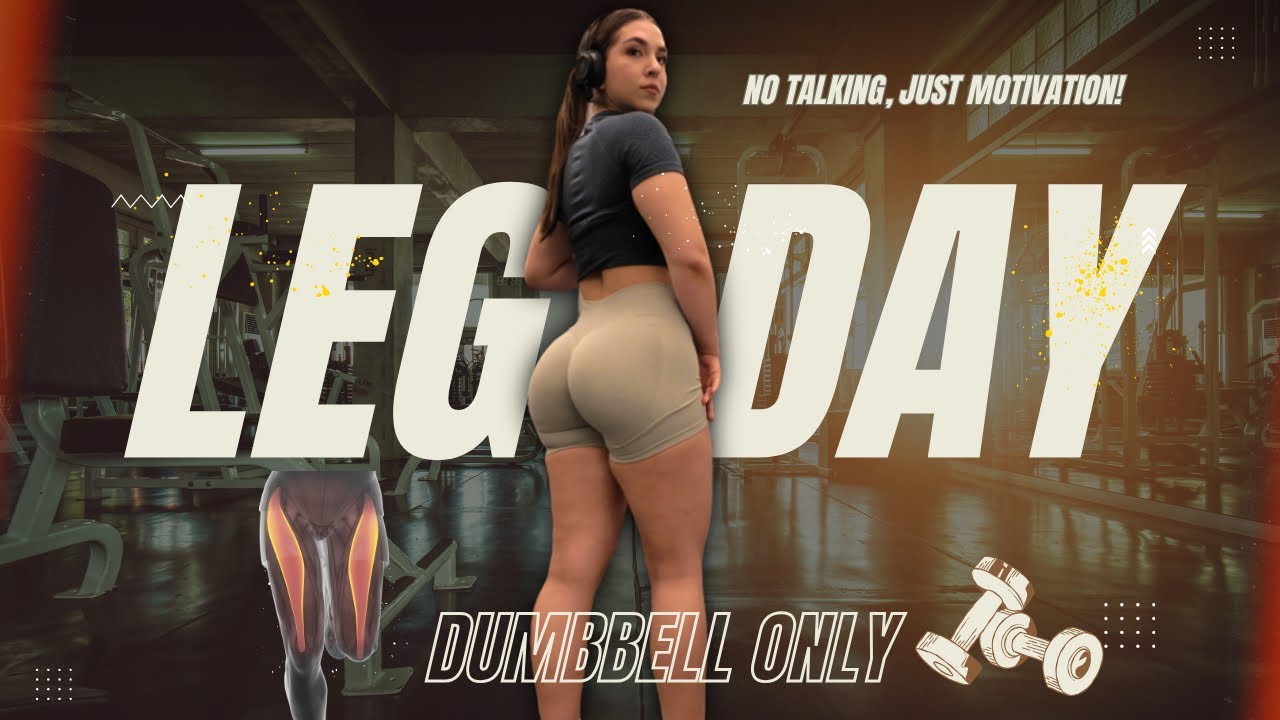 Leg Workout🔥 W/ Only Dumbbells! 