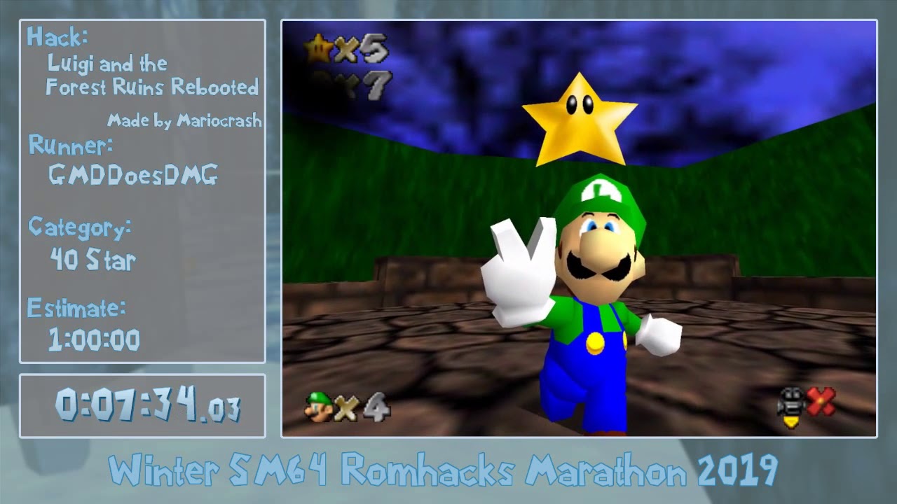 WSRM2019 - Luigi and the Forest Ruins Rebooted 40 Star by GMDDoesDMG