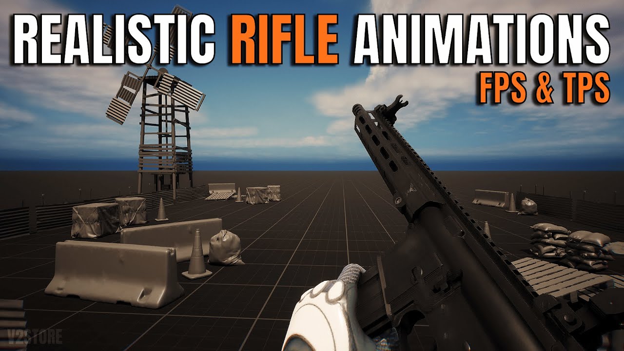 Realistic Assault Rifle Animations | FPS & TPS | Showcase