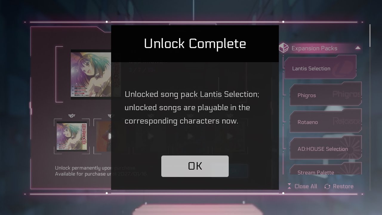 Cytus II - Gameplay #57: Version 5.2.11 + Lantis Selection