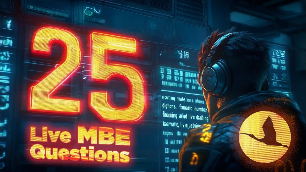 25 Live MBE Questions with a Bar Exam Expert