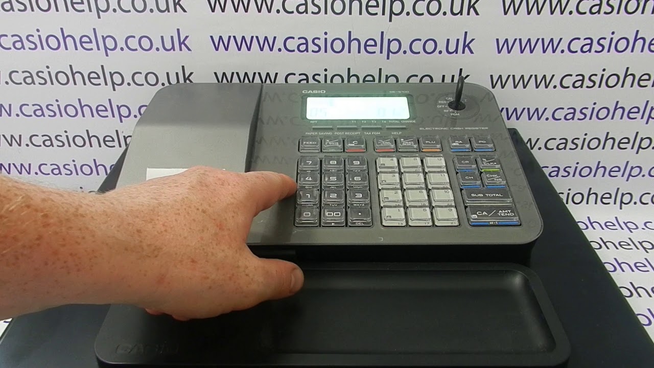 How To Program A Clerk Name On The Casio SE-S100 Cash Register