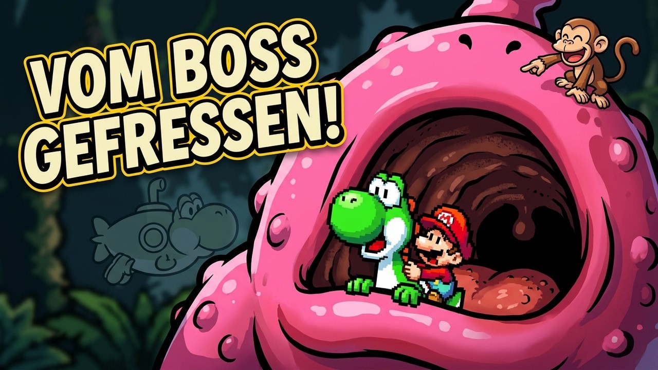 Affen, U-Boot & vom Boss gefressen! | Super Mario World: Yoshi’s Island #5