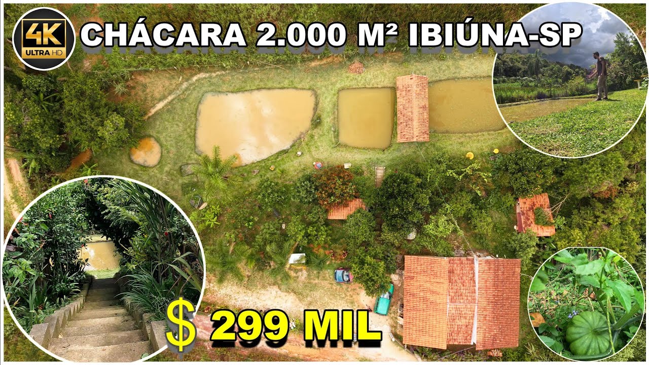 ( Cód 2025 ) SEU REFÚGIO NA NATUREZA 🌳CHÁCARA 2.000  m² 3 lagos  em Ibiúna -sp 