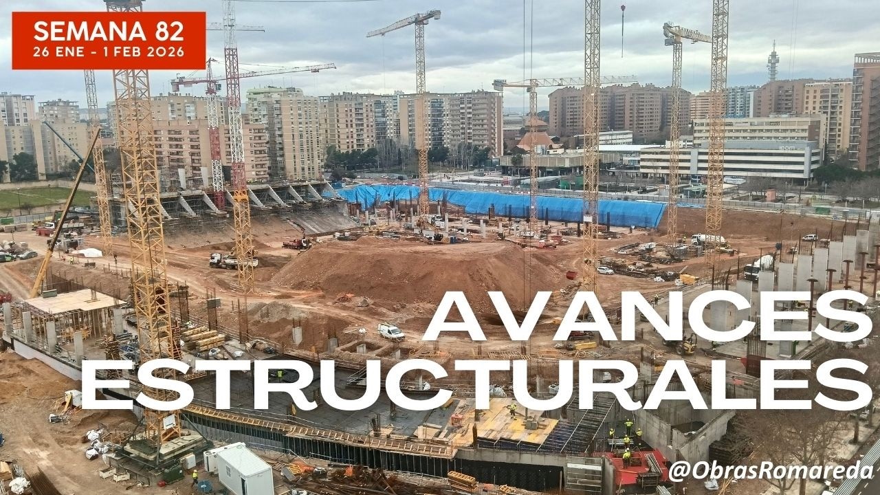 Obras Romareda - Semana 82