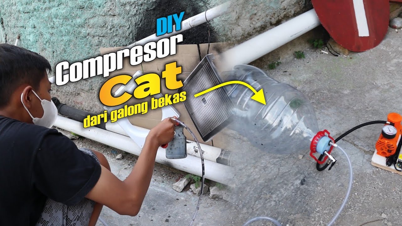 Kompresor Cat Dari Galon Bekas?