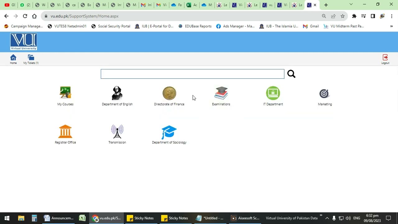 How to use VU Support System l How to Contact VU Head office