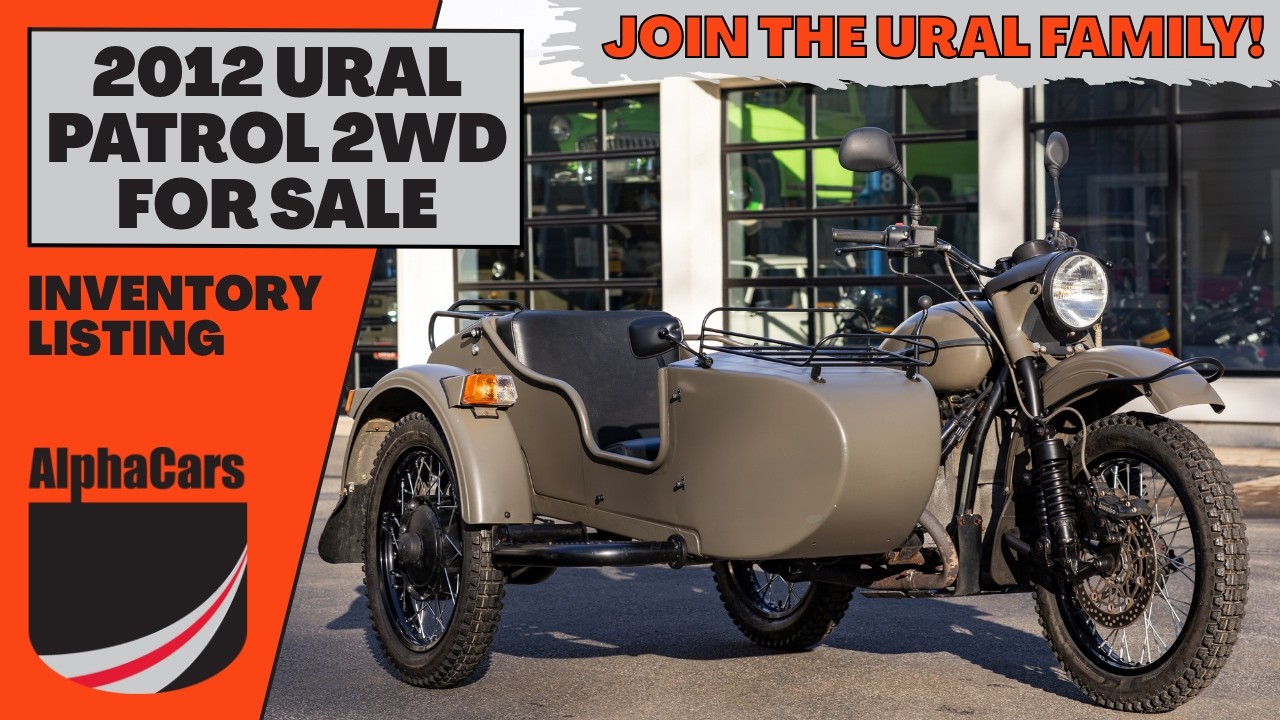 Upgraded 2012 Ural Patrol 2WD: FMF Dual Exhaust, Hand Shifter, & More!