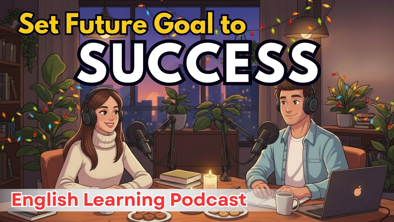 English Podcast for Speaking Fluency ✨| How to Set Future Goal to Success