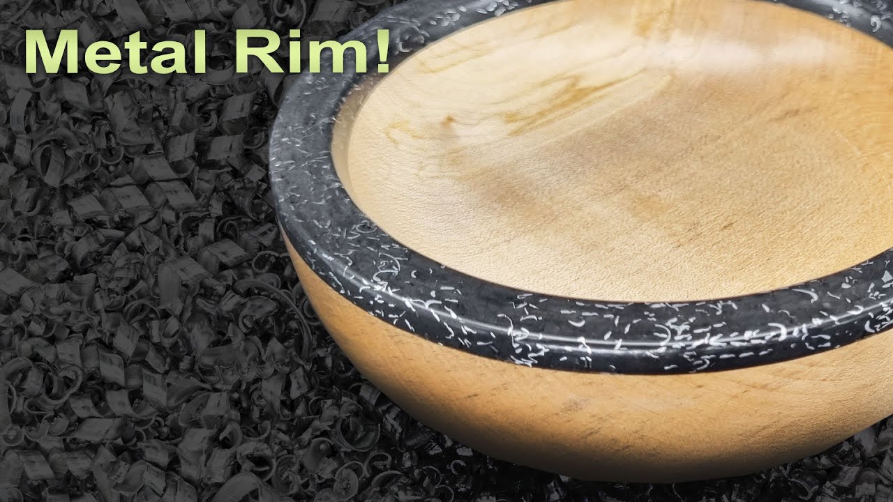 Easy Woodturning Project - Resin Edge not a resin inlay with Milliput!