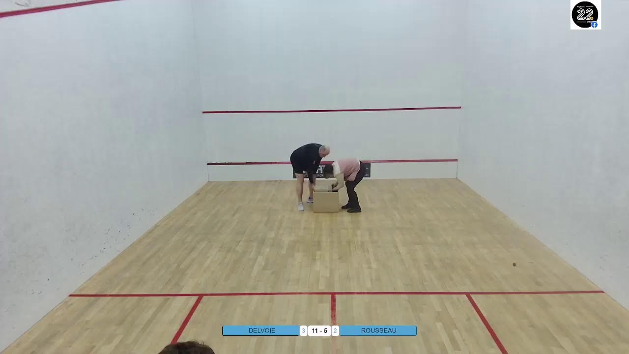 Championnat de Belgique Juniors JOUR 1 - Terrain 1 Squash22