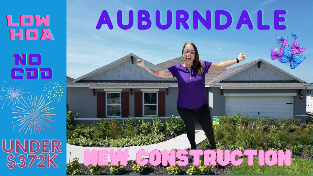 2023 NEW Home FOR SALE in Auburndale, FL | Move in Ready | NO CDD | New Construction Home Tour