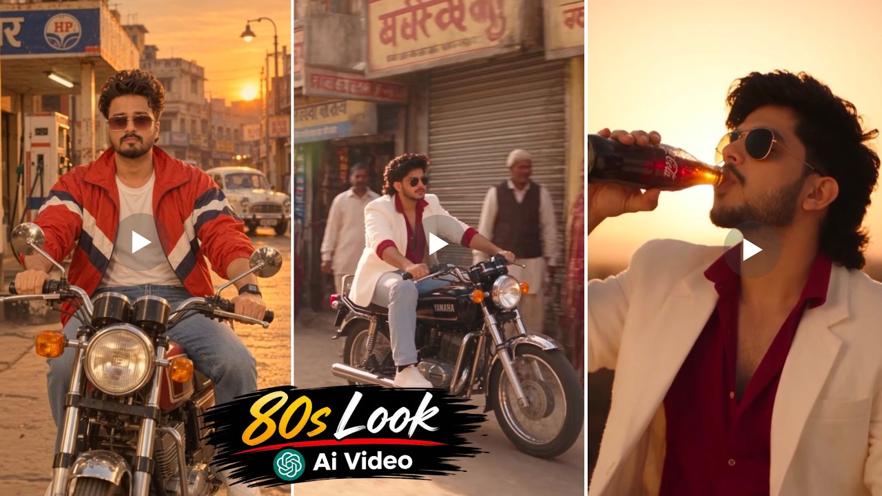 Instagram Trending 80s Look AI Video Editing | 80s Look Photo to Video Editing | 80s Trend