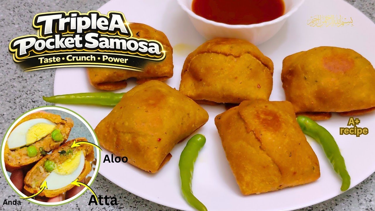 Ramzan Special | Crispy Triple A Pocket Samosa Recipe | Iftar Snack Idea