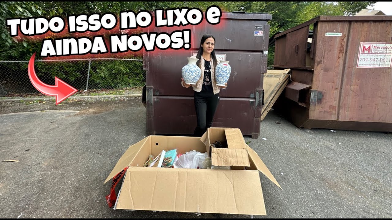 Dumpster Diving! Tudo isso no lixo e ainda novos!