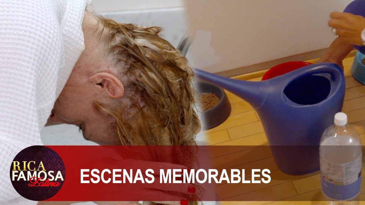 Estela se queda sin agua para ba&ntilde;arse y adivinen que uso | Rica Famosa Latina | Temporada 1