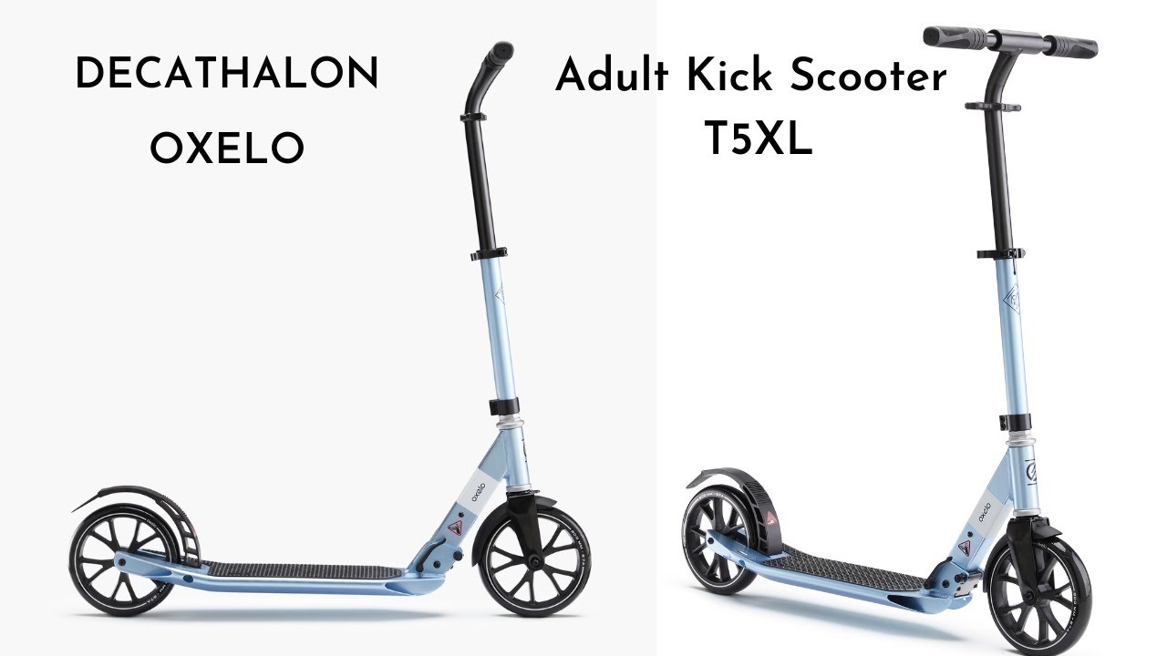 Oxelo Adult Kick Scooter Town 5XL - Blue | Decathalon