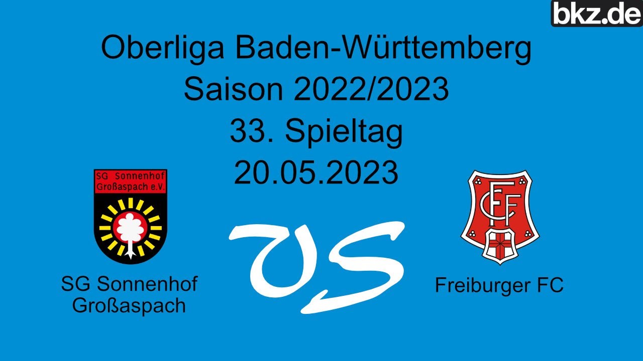 Fußball-Oberliga: SG Sonnenhof Großaspach - Freiburger FC