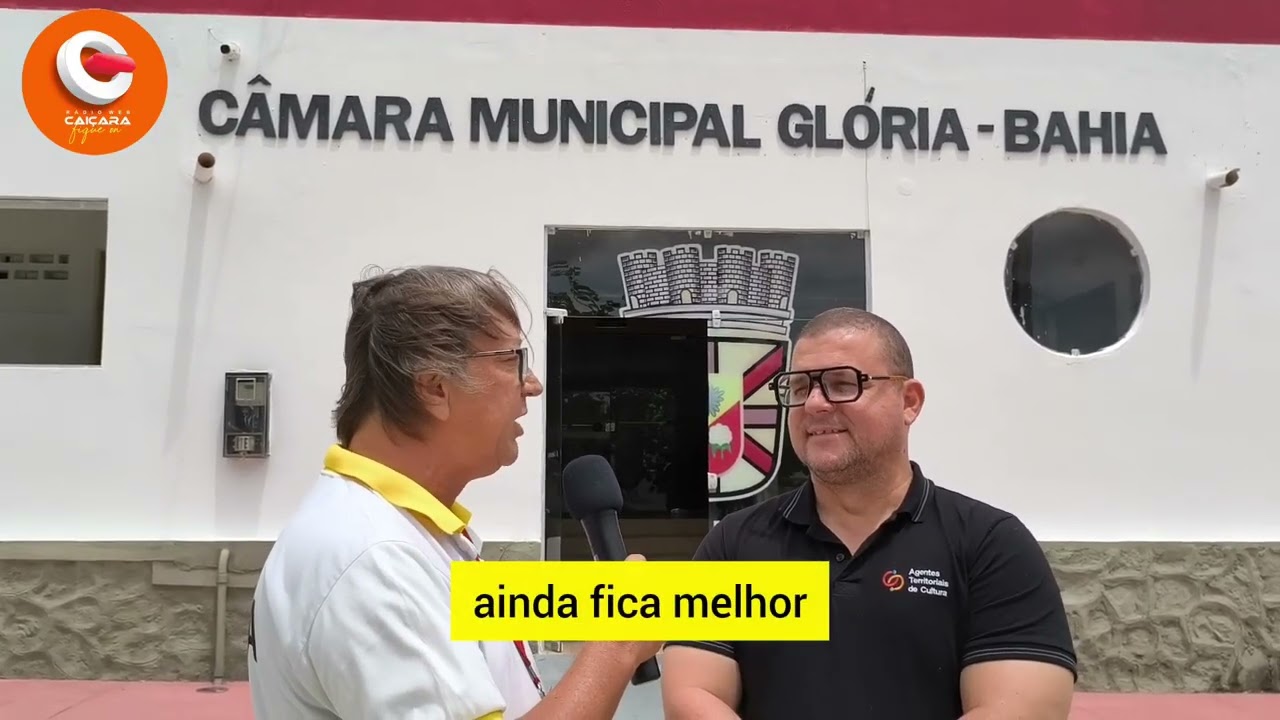 PNAB - Agente Territorial de Cultura, Thales Villar, utiliza Tribuna da Câmara de Glória, Bahia.