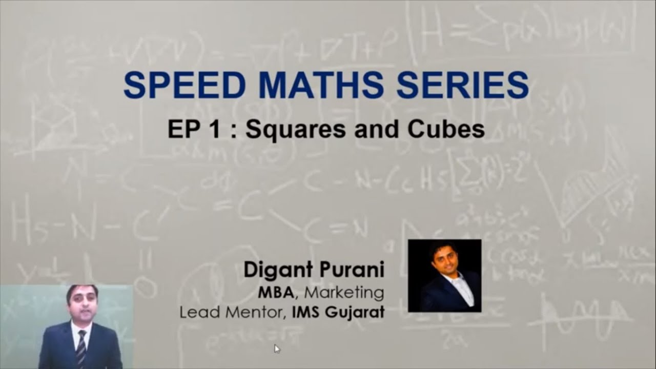 Speed Maths Series |  Episode 1| Squares| Cubes | Maths Tricks