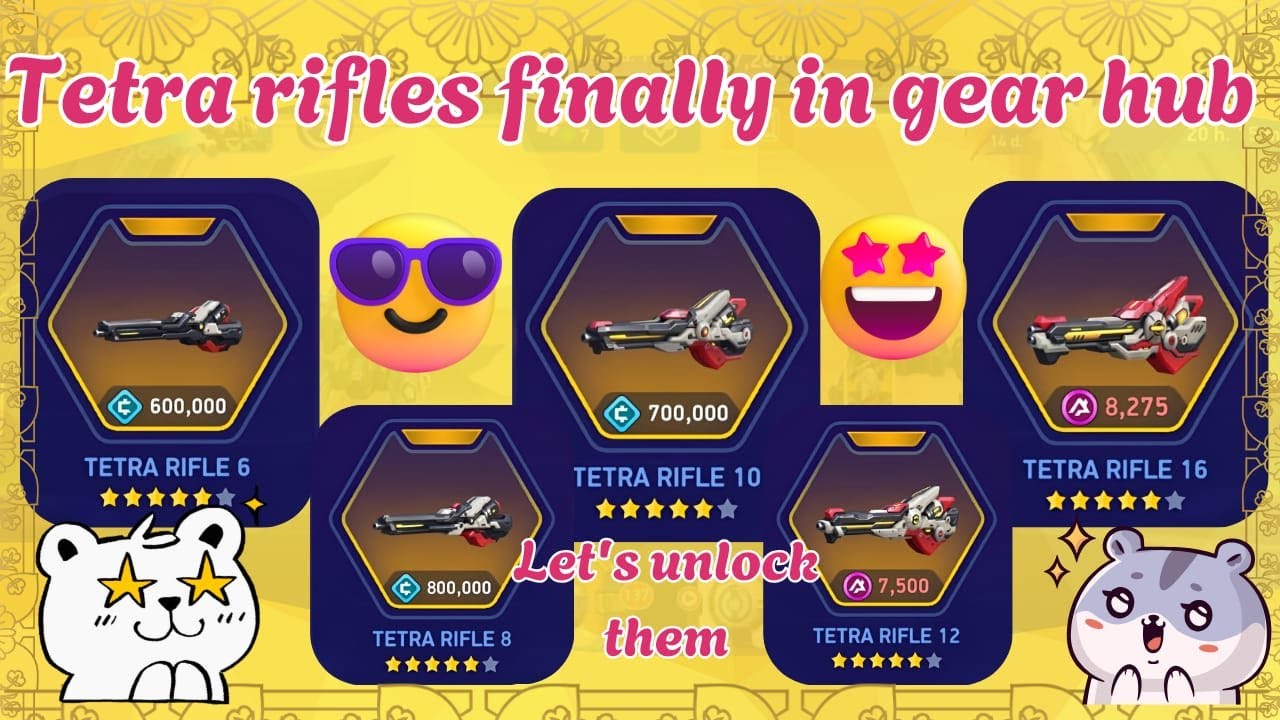 Tetra Rifles Finally in Gear Hub ⚡ All Variants Unlocked & Tested 🔥 | Mech Arena Gameplay