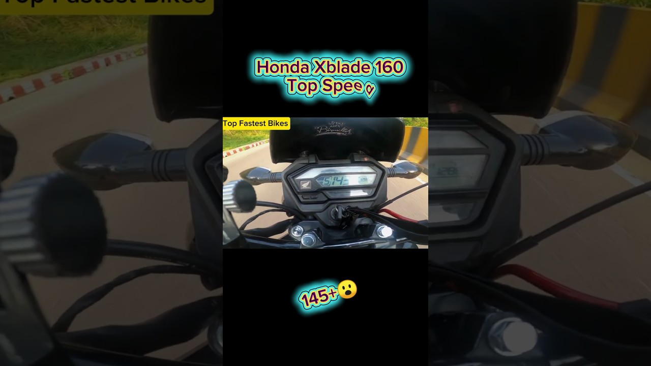 Максимальная скорость Honda XBlade 160. #topspeed #hondabikes #bike