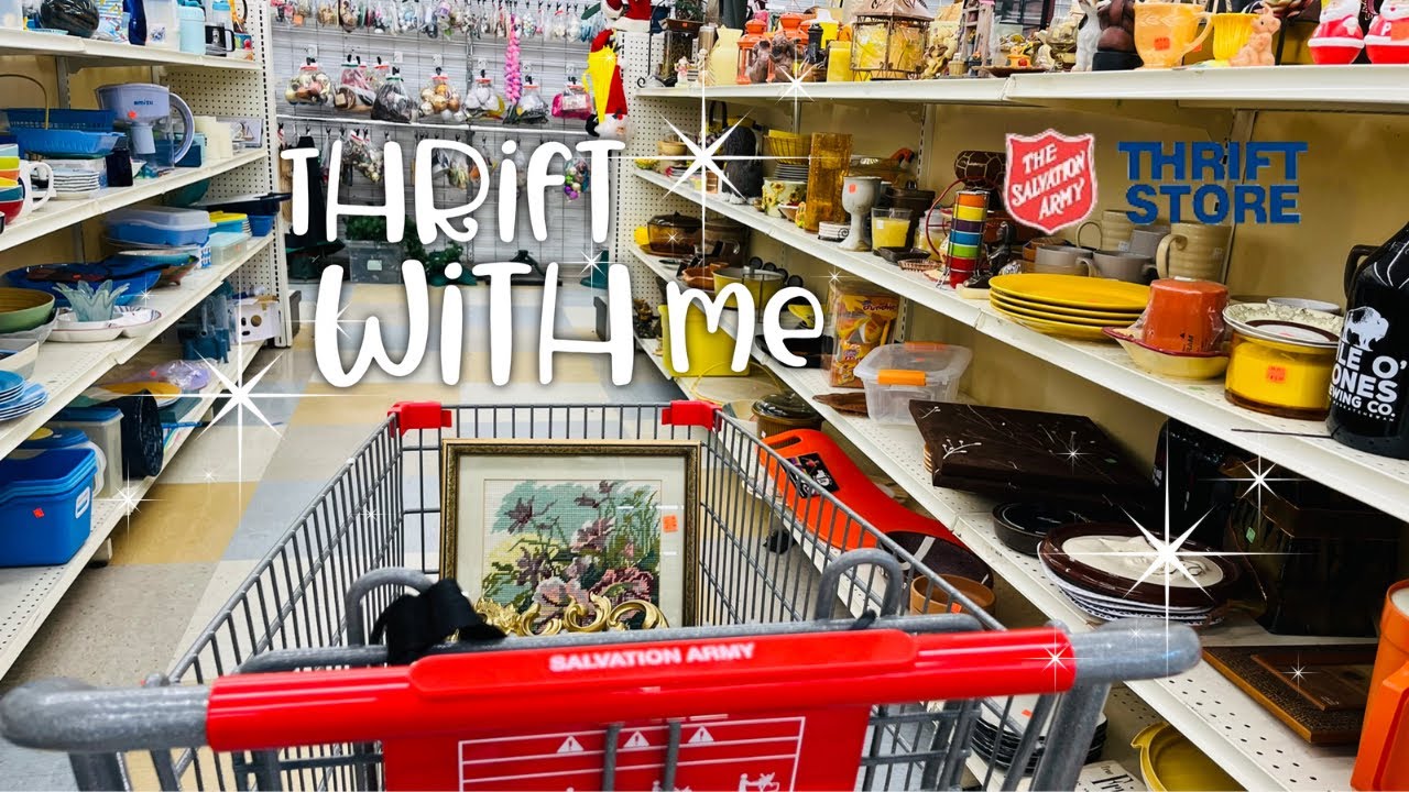Thrift With Me | The Salvation Army Thrift Store | Vintage Home Decor