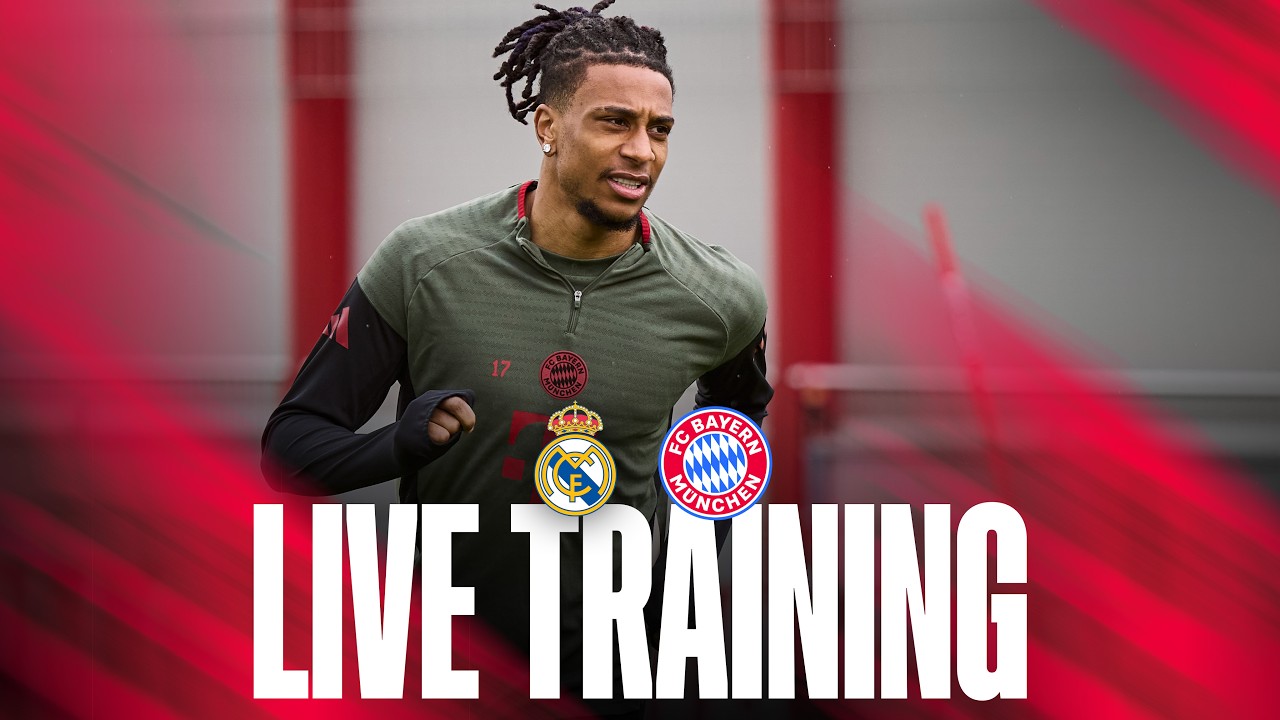 LIVE 🔴 Das Abschlusstraining vor dem Ausw&auml;rtsspiel gegen Real Madrid 🏆&nbsp;&ndash;&nbsp;Champions League