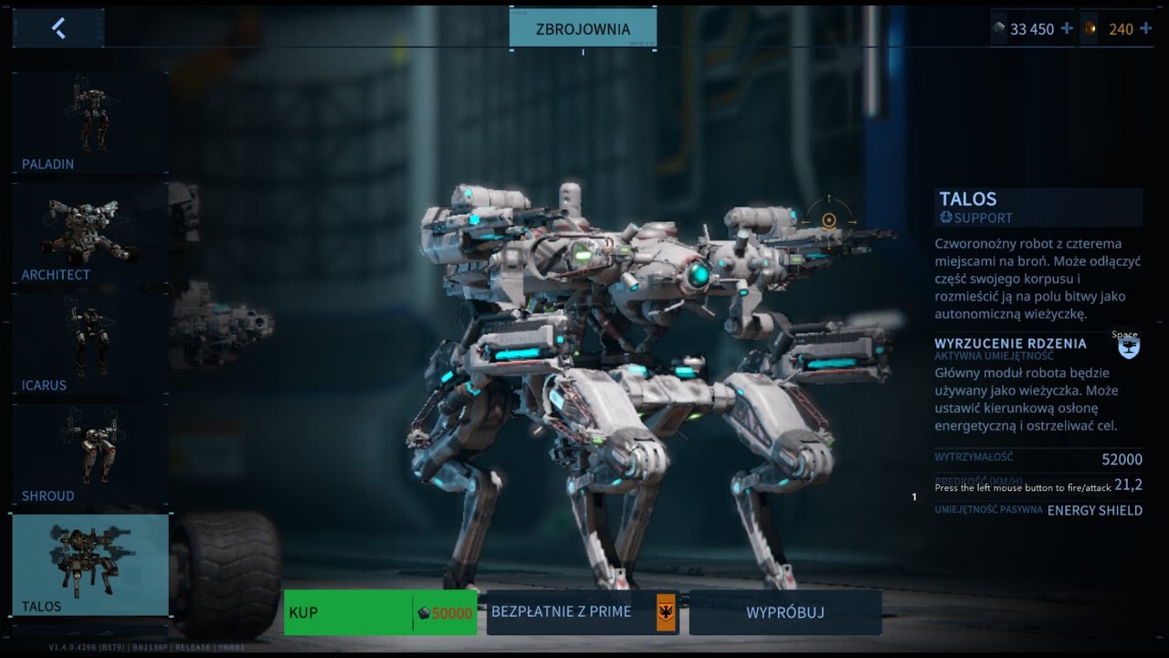 Armor Attack New robot TALOS New Ranking + Opis
