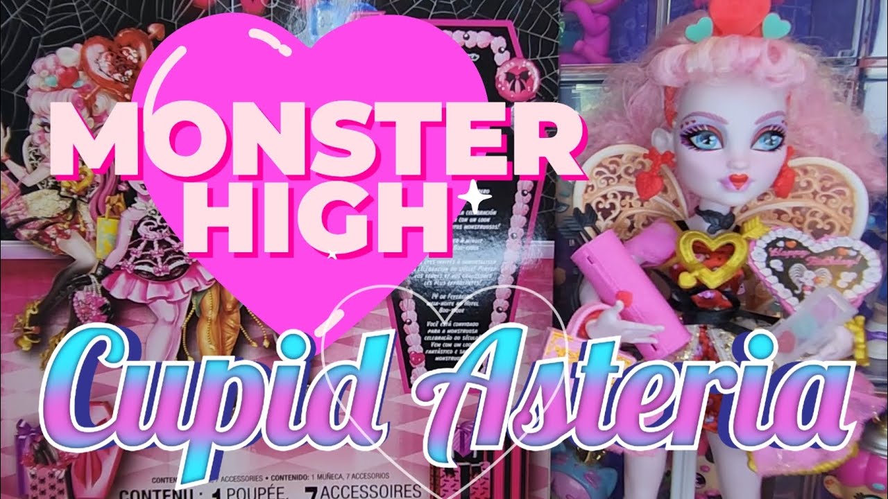 Monster High Cupid Asteria a Scary Sweet Catastrophe?! 💘 unboxing and review (adult collector)
