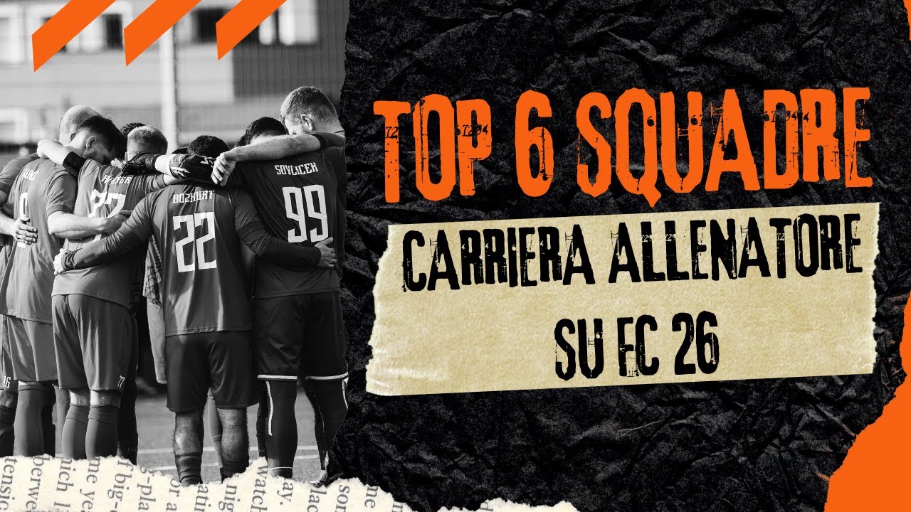 Ecco le MIGLIORI SQUADRE per Iniziare la CARRIERA ALLENATORE su FC26🎮 | ita