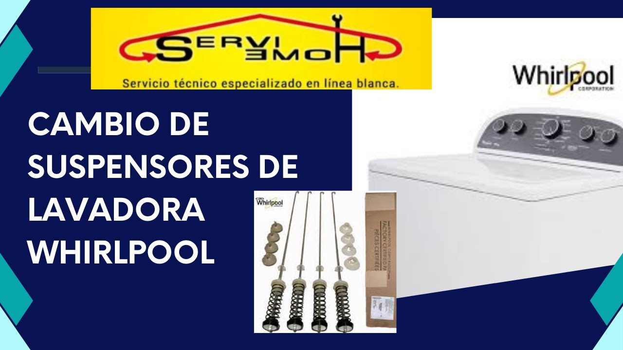 lavadora whirlpool se golpetea, falla y solucion  #whirlpool #lavadora #suspensores #amortiguadores