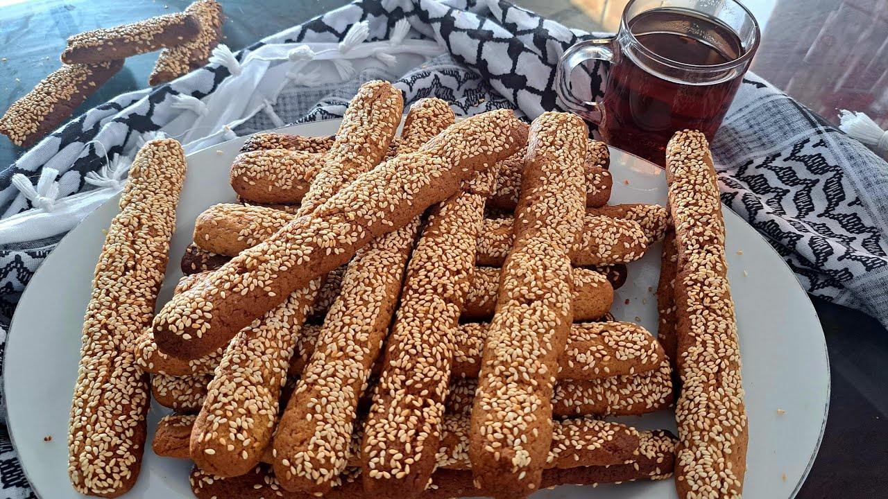 القرشلة الفلسطينية باليانسون بأبسط طريقة بدون بيض ولا بوطش والطعم والقرشة خطيييرة 